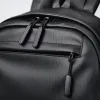 Black simple business casual backpack, suitable for both men and women, with large capacity and light weight for travel and commuting Application Scenario